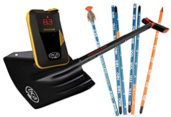 BCA Backcountry Access T4 Turbo Avalanche Beacon Kit de rescate – Incluye el transceptor Tracker 4, sonda de avalancha de 300 centímetros y pala con sierra.