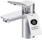 AM.PM X-Joy - Waschtischarmatur EcoStar, Wasserhahn Bad Waschbecken Badarmatur Mischbatterie aus Messing Einhandmischer für Badezimmer Waschbeckenarmatur, Auslaufhöhe 79mm, Chrom