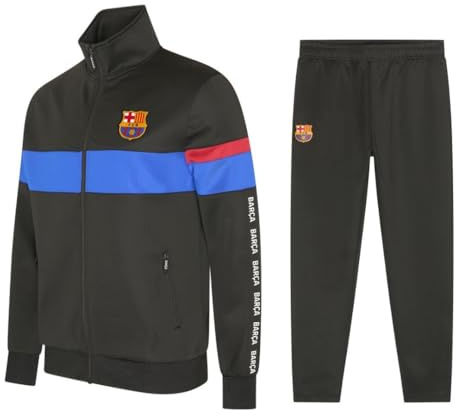 Barcelona FC Trainingsanzug Herren - Größe XL - Saison 2024/2025 - Schwarz - Fußball Trainingsanzug - Offizielles Merchandise