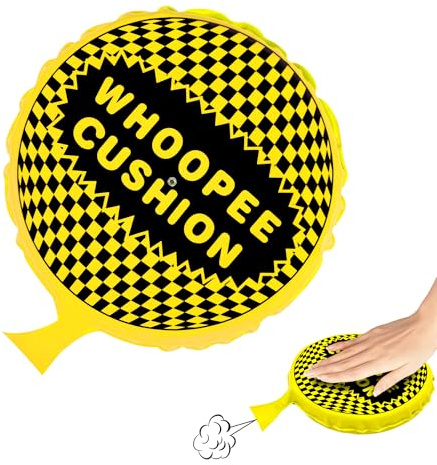 Whoopie Cushion, 9 Woopie Cushion, Self Inflating Whoopee Cushion, Woopy Cushion Fart Bag for Boys and Girls, Goodie Bag Stuffers Makes Gas Sounds, Novelty Prank Gag White Elephant Gifts