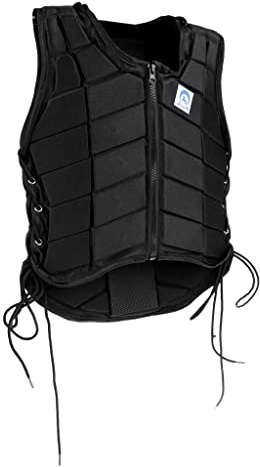 BDJXOZYH Gilet d'équitation de sécurité pour enfants CS, noir