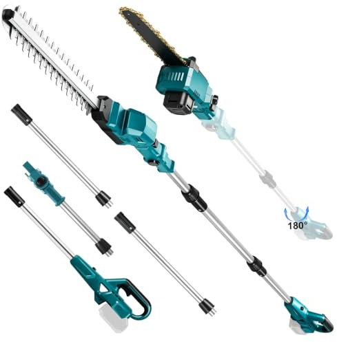 Mini Tronconneuse avec Perche 8 Pouces & Taille-haie Telescopique