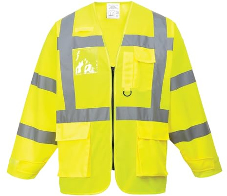 Portwest Hi-Vis Executive Jacket, Size: L, Colour: Yellow, S475YERL