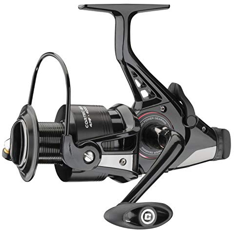 Cormoran Rolle Cortec BR 4 PIF 2000 Freilaufrolle 3BB 130m/0.25 mm, Schwarz/Silber, 19-03200