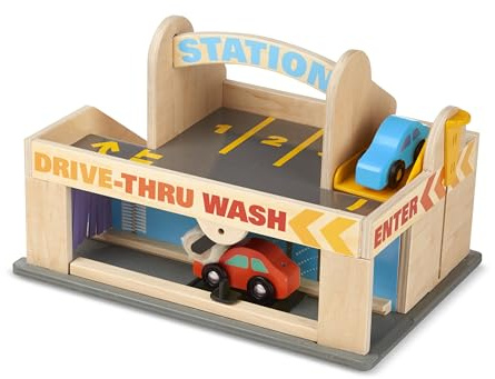 Melissa & Doug Estación de Servicio Garaje