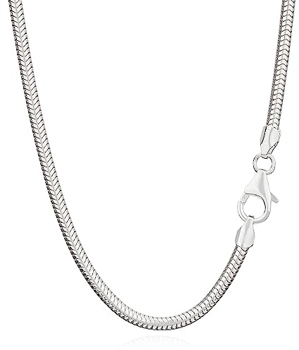 NKlaus Äkta 925 Sterling Silver Halsband Smycken Orm Kedja, 2,40 mm Bredd, Silver, Cod. 5941