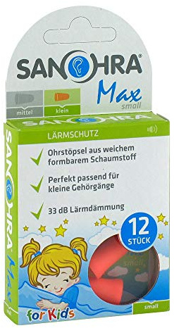 SANOHRA max Gehörschutzstöpsel f.Kinder 12 St