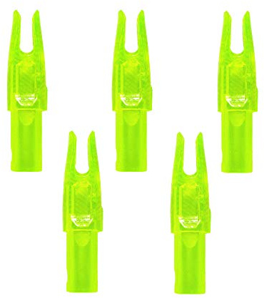 Zhan Yi Arrow Nocks 0.246 inch Inside Diameter Inserts 6.20mm 60 Pack for Archery Standard Size(0.244 to 0.246) Arrows (Clear Lemon)