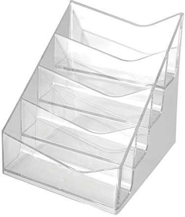 helit H2350802 - Visitenkartenständer, „the helpdesk“, 4-fach, 1 Stück