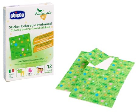 Chicco Cerotti Sticker Colorati e Profumati alla Citronella, multicolore