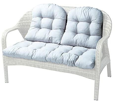 Yusheng Cojín para banco para silla de exterior, cojín para banco de jardín, para muebles de jardín, banco, asiento para banco de jardín y columpio de hollywood