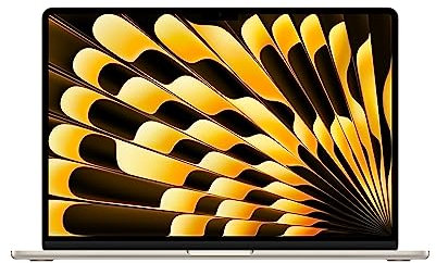 Apple 2023 MacBook Air laptop with M2 chip: 15.3-inch Liquid Retina display, 8GB RAM, 512GB SSD storage, backlit keyboard, 1080p FaceTime HD camera, Touch ID. Works with iPhone/iPad; Starlight