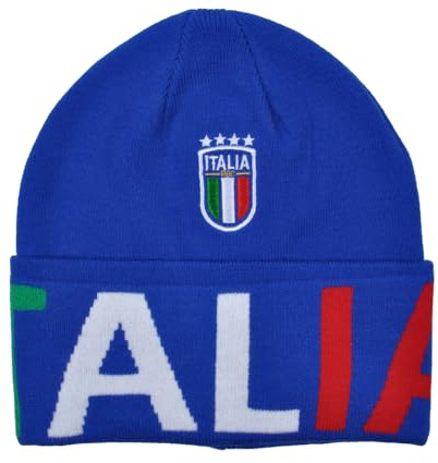 FIGC Bonnet Unisexe 253101, Bleu, Taille Unique, Bleu, Taille Unique