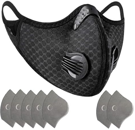 Hayodo Loops Reusable Face Dust Mask with 7 Activated Carbon Filters