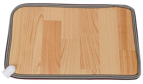Dpofirs Tapis de Sol Chauffant électrique, Tapis Chauffant Thermique en Cristal de Carbone avec Fond en Caoutchouc Antidérapant pour Le Bureau et la Maison (30 * 50 Prise UE)