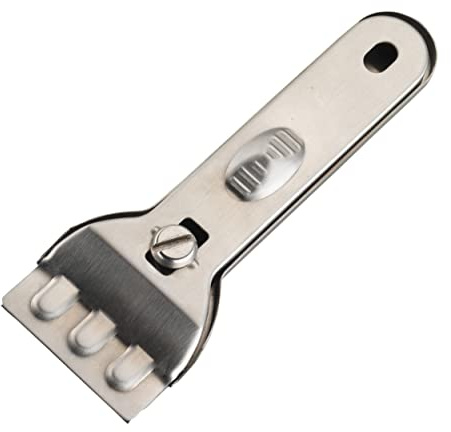 KitchenCraft Ceramic Hob Scraper, Stainless Steel, 28 x 28 x 3 cm