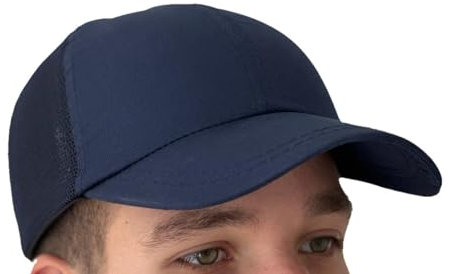 Silent Safety Bump Cap, Hard Hat, Baseball Style, Head Protection, EN 812 Certified (Navy Blue)
