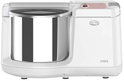 ULTRA Mini Table Top 1.25L Wet Grinder with Atta Kneader, 110-volt (New Model), white, 1.25-Liter