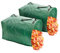 MEKKAPRO Bolsas Jardín Grandes, Pack de 2 Bolsas Basura Jardín con Asas Reforzadas, Bolsa Jardinería Reutilizable 200 Litros, Saco Hierbas, Escombros, Tierra Jardín, Cultivo, Césped, Huerto, Poda