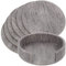 UPKOCH Set of 6 Double-Sided Pu Leather Drink Coasters - Non-Skid, Heat-Resistant Cup Mats for Coffee, Tea, and Cocktails-Protects Tables and Countertops - Elegant Grey Design for Home and Office Use