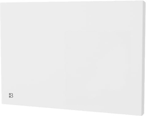 BESTHERM - Radiatore elettrico fisso a inerzia a secco ghisa+pellicola 1000W Bestherm EOLE orizzontale bianco