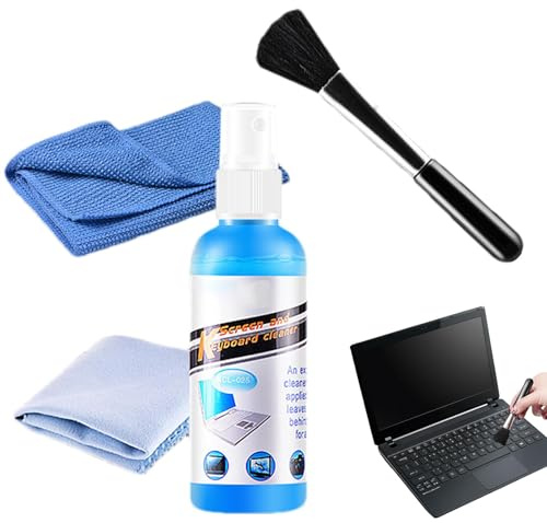 Kit di pulizia del laptop,Kit di pulizia dello schermo,Kit di pulizia per computer portatili ed elettronici di grandi dimensioni - Pulitore elettronico multifunzione sicuro