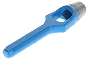 GEDORE Henkellocheisen für weiche Materialen, Ø 21 mm, Gummi Leder Dichtungen Stoff, rund, 160 mm lang, Stanzeisen, 570021