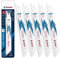 EZARC Reciprocating Saw Blade Bi-Metal Cobalt Sabre Saw Blades for Thin Metal Cutting 150mm 18TPI R622PT (5-Pack)