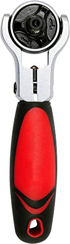 TOOLTRADERS Steckschlüssel Gelenk Ratsche Umschaltknarre kurz mit 1/4' Aufnahme Sechs Kant Bits