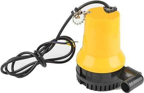 CHRISK 5m DC 12V / 24V Pompa dell'Acqua Solare del pozzo Profondo, 4500L / H Pompa sommergibile per la circolazione dell'Acqua del Motore brushless Fontana di irrigazione Fish Pond,12v