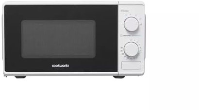 Cookworks 700W Standard Microwave P70J17AP-VB With 6 Programmes And A 17 Litre Capacity, You Can Cook A Wide Variety Of Food To Perfection - Black (Microwave 1)