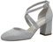 Tamaris Damen Pumps Textil Blockabsatz Vegan; SILVER GLAM, EU 41