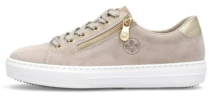 Rieker Women Lace-Up Shoes L59L1, Ladies Comfort Shoes (Beige, UK Footwear Size System, Adult, Women, Numeric, Medium, 6)