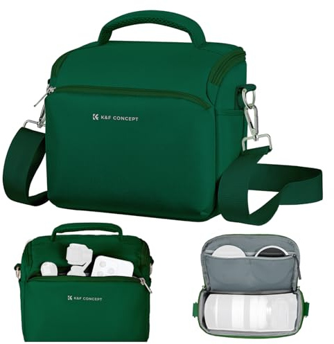 K&F CONCEPT Sac à Dos pour Appareil Photo, Crossbody bandoulière Housse de Protection pour Appareil Photo Reflex Sac Photo avec Compartiment pour Accessoires pour Appareil Photo DSLR/SLR