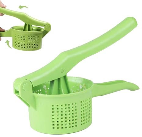 Vegetable Squeezer Press - Manual Food Press, Straining Vegetables Pressing Drainer | Heavy-Duty Cooking Squeezer Gadget, Durablee Kitchen Tool for Garlic, Ginger, Potatoes, Leeks and More