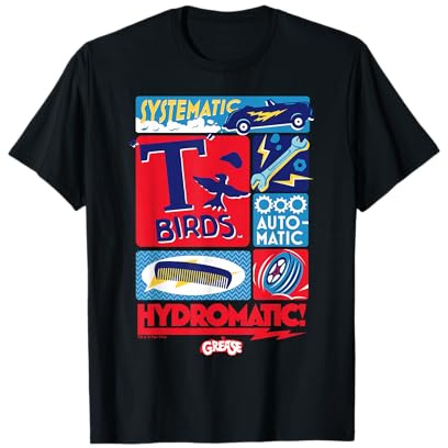 Grease T Birds Greased Lightnin' Lyrics T-Shirt