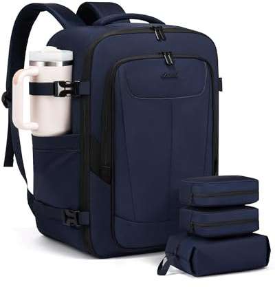 LOVEVOOK Handbagage ryggsäck flygplan, reseryggsäck män vattentät laptop resa ryggsäck resa affärsresa affärsliv vandring helg