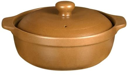 UBOHUZ Casseruola Pentole for Cucinare Pentole in Ceramica Pentola in Pietra Pentola for zuppa in casseruola Non Smaltata per Brasare, Stufare(20cm)