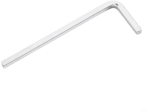 Juego de llaves de cabeza cuadrada en forma de L de 4 puntos de 3 a 10 mm, para apretar tornillos cuadrados, hechas de acero al cromo vanadio, kit de herramientas de 7 piezas (3 mm)