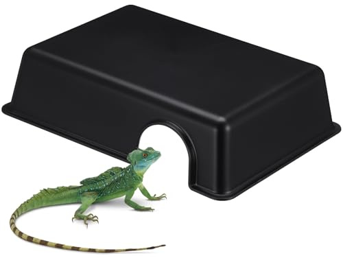 ELEOUTI Nascondiglio per Rettili Grande in Plastica Resistente Rifugio Artificiale e Ornamento per Acquario Grotta Decorativa per Gechi e Ragni Accessorio Habitat per Tartarughe e