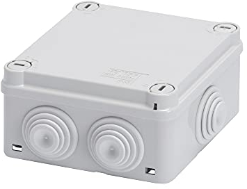 Gewiss BOÎTE de DÉRIVATION avec COUVERCLE BAS et VIS À 1/4 de TOUR - IP55 - DIMENSIONS INTERNES 150 X110 X 70 - PAROIS avec PASSE-FILS À GRADINS À enTRÉE DIRECTE