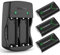 Smatree Kits Batterie Rechargeable pour Manette Xbox Series X/Xbox Series S/Xbox One/Xbox One S/Xbox One X/Xbox Elite sans Fil,2000mAH (3-Pack) NI-MH Batteries et Chargeur avec 2 Slots