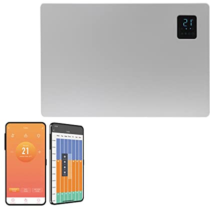 SolAire Caldo WiFi Electric Panel Heater/Convector Radiator, Voice Control, Splash Proof, Wall Mounted (1500W)