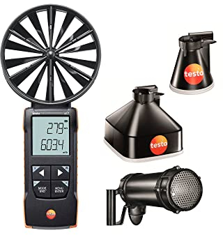 testo 417 Kit 2 – vane anemometer with measurement funnels and flow straightener