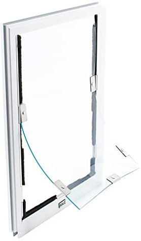 Screen Cat & Dog Doors | Single Flap | 1/2 Frame Screen Doors ONLY | Skilled Install Required | Heavy Frame of Extruded Aluminum | Steel Reinforced Corners | Fresh Air in, Bugs Out! | Hale Pet Door