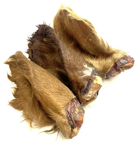 Maltbys' Stores 2x Cows Ears with Hair (Fur) 100% Beef Natural Dog Treats Chews [DCP]