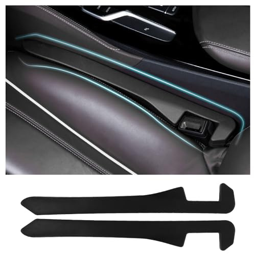 2 Piezas Relleno de Costuras para Asientos de Coche,Relleno Costuras para Asientos de Coche,GM Accesorios Coche de Alta Capacidad de Relleno de Costura para Coche,SUV,Camione (Negro)
