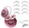 Pestañas Postizas Magneticas, 2 Pares Pestañas Magnéticas Reutilizables 3D Effect Magnetic Eyelashes, Magnetic Eyelashes con Applicator, Aspecto Natural(079+B01)