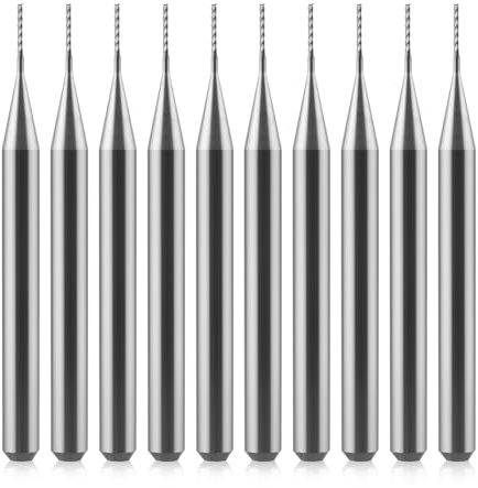 0,5 mm skaftfräs CED hårdmetall skaftfräs gravyrfräs CNC-fräs för PCB-maskin, 10 stycken