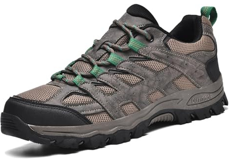 Unitysow Chaussures de randonnée pour homme - Taille basse - Pour le camping et l'escalade, marron, 39 EU